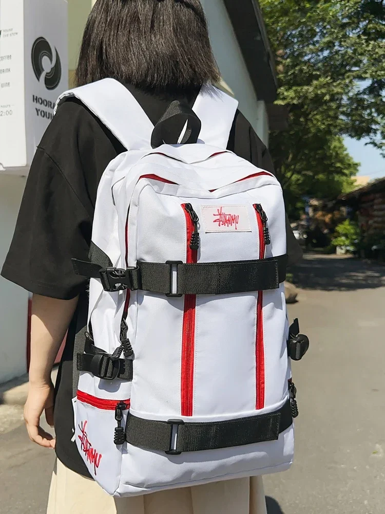 

Backpack Men's Multifunctional Short-distance Travel Bag Schoolbag Simple Student Class Bag Large Capacity Mountaineering Bag