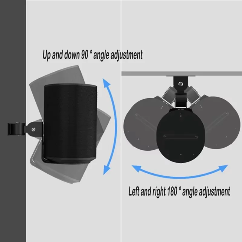 【마지막 기회!】Sonos Era 100용 벽걸이 브래킷 2개, 무선 스피커 공간 절약형 스마트 홈 금속 벽 스탠드 홀더