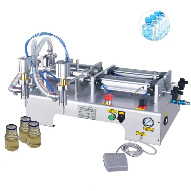 Beverage Red Wine Milk Olive Oil Quantitative Liquid Filling Machine Horizontal Pneumatic Liquid Filling Machine