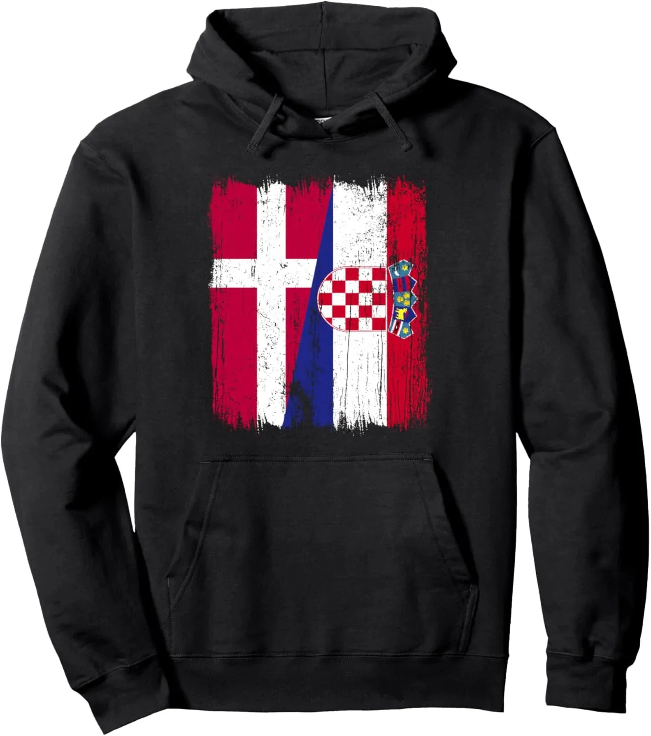 

Autumn and Winter Croatia Flag Print Cotton Hoodie, Patriotic Croatian - Themed Sweatshirt