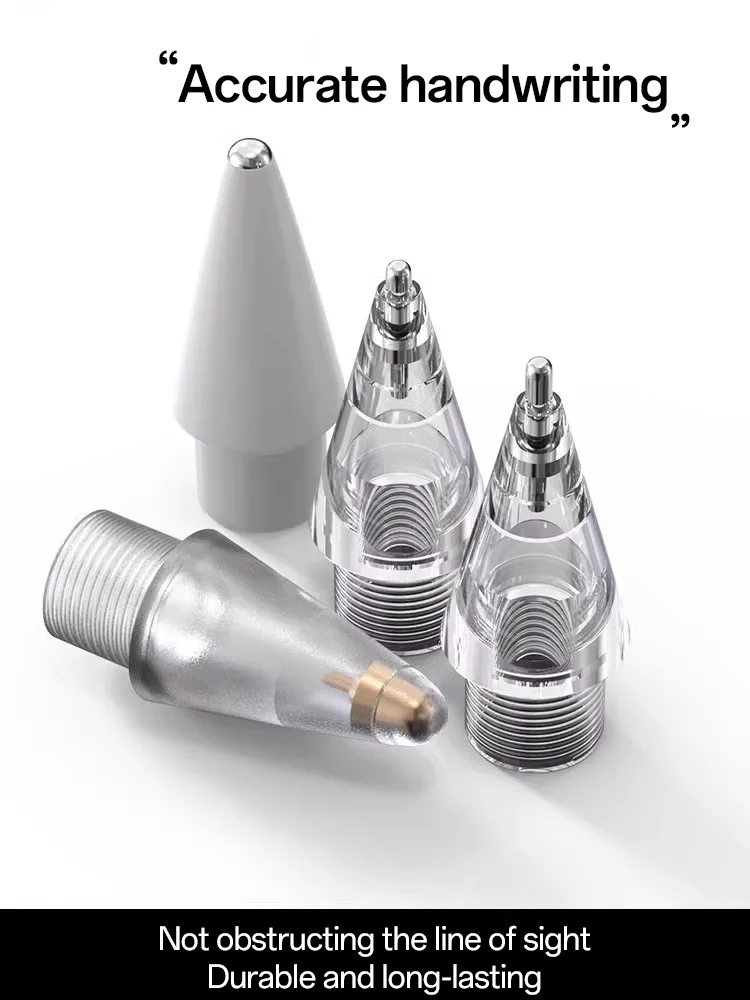 Wear-Resistant Metal Replacement Nibs for Modified Apple Pencil, Stylus Tip Accessories for iPad