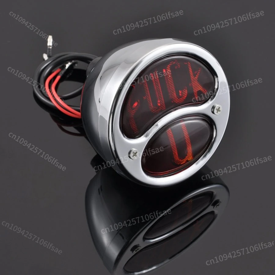 

Motorcycle Chrome Taillights Turn Signals Warning Lights Accessories Fits For 28 29 30 31 FORD OR custom Rat Hot Rods
