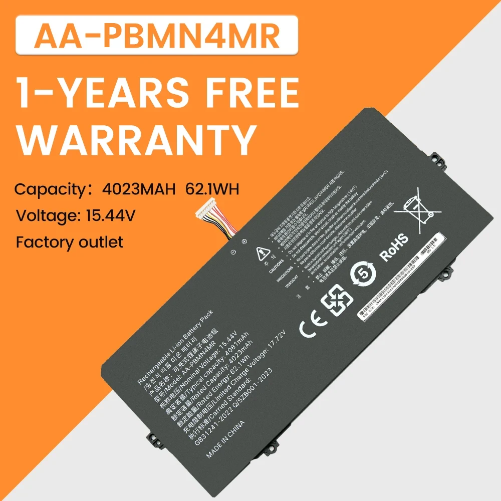 

AA-PBMN4MR Laptop Battery For Samsung Galaxy Book Pro 360 13,NP930QDB NP930QED NP930XDB 1588-3366 BA43-00397 BA4300397