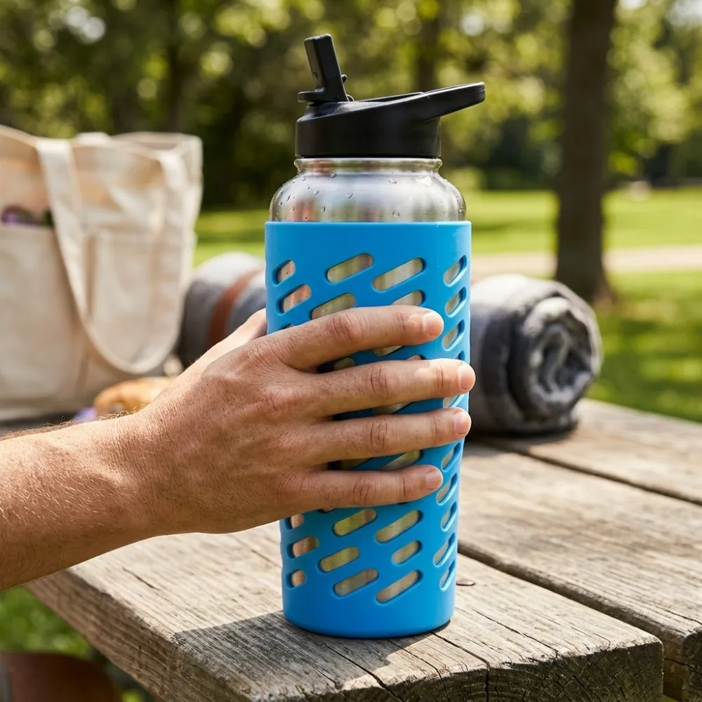 Soft Silicone Protective Sleeve Multi Color Optional Scratch Shielding Bottle Cover Precise Size Matching Flexible Stretchable