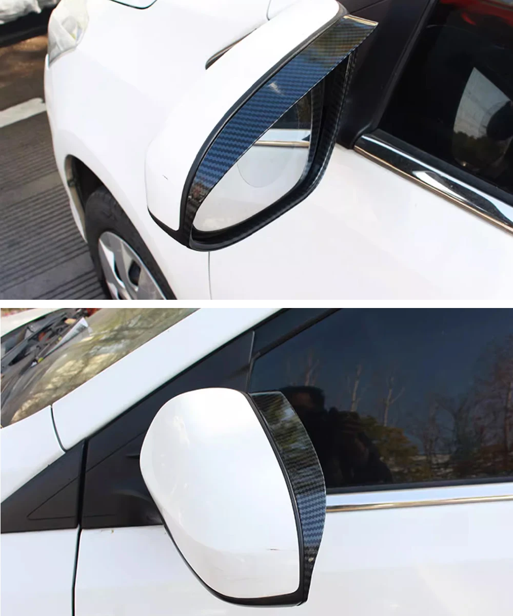 Car Rearview Mirror Cover Rain Eyebrow Frame Trim 2023 Board Rainproof Protection For BYD Song Plus DM-i EV External Accessories