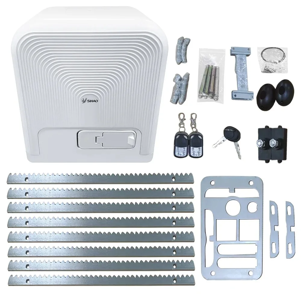 

Автоматический привод для откатных ворот Sihao 800кг/1600кг, электрический, с пультом ДУ, полный комплект, система безопасности