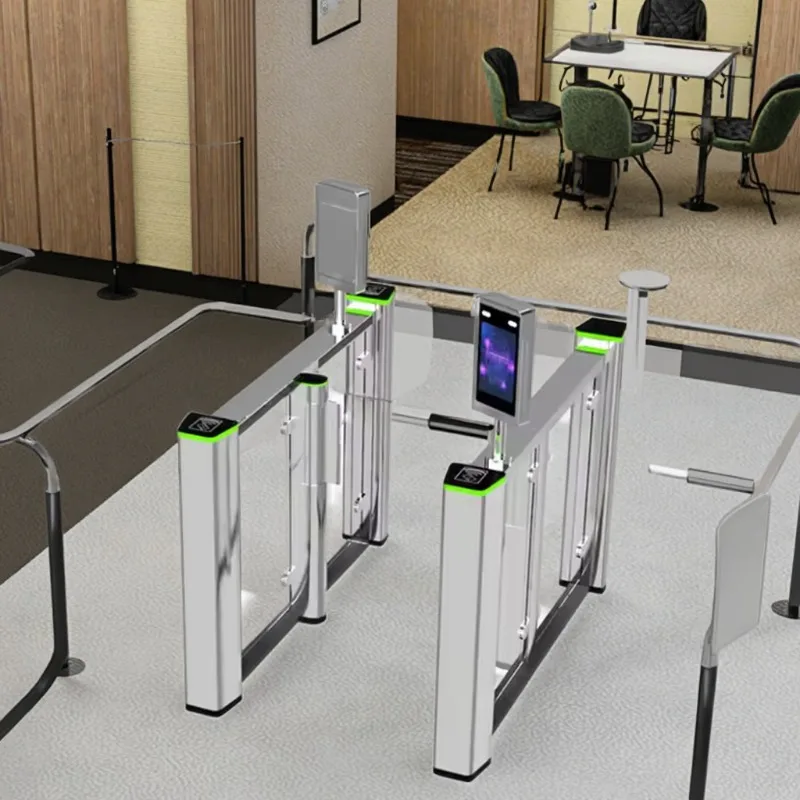 Office building Secure access with facial recognition Speed revolving door Pedestrian revolving door entrance