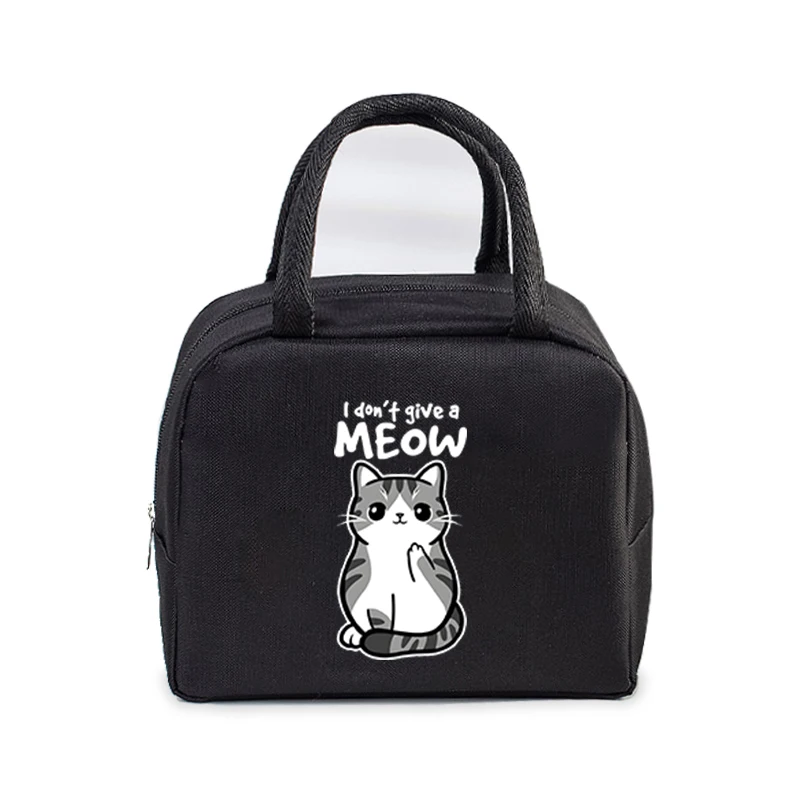 Cartoon Children\'s Lunch Bag Funny Cat Paw Print Thermal Insulation Portable Lunch Pouch Women Men Food Fresh Cooler Lunch Bags