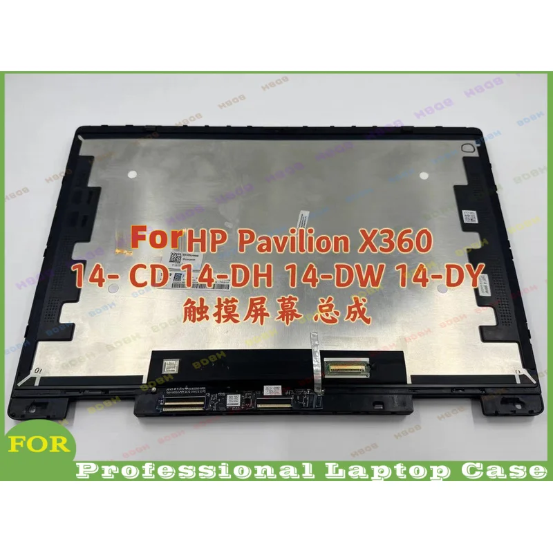 @ HD FHD Touch Digitizer Assembly With Frame For HP Pavilion x360 14‑DH 14M‑DH00 14T‑DH100 14‑dh0706nz Laptop Screen Replacement