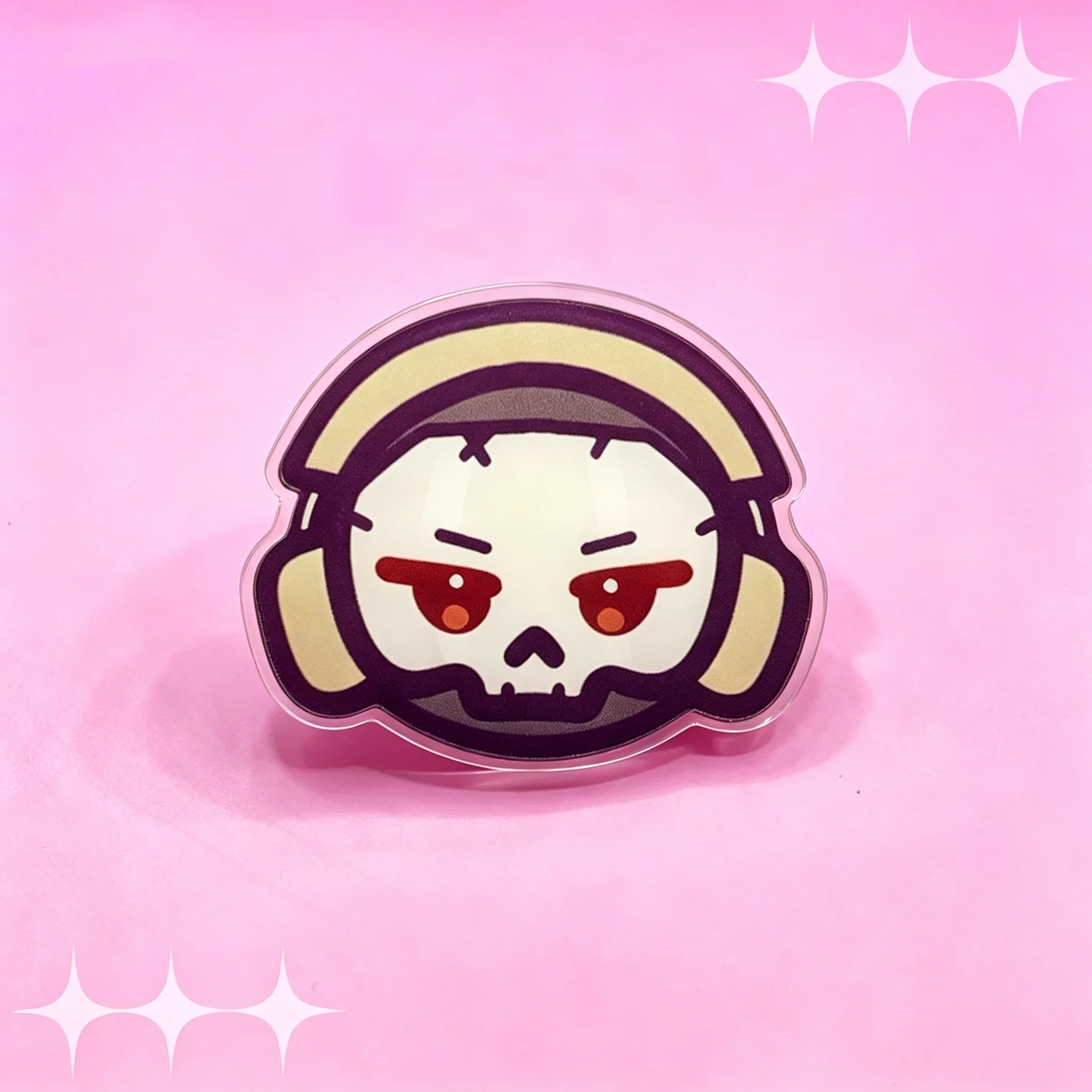 C O D SOap Ghost Chibi Acrylic Pins Cute Cartoon Character Brooch Badge Lapel Pin For Backpack Clothing Game Fans Gift