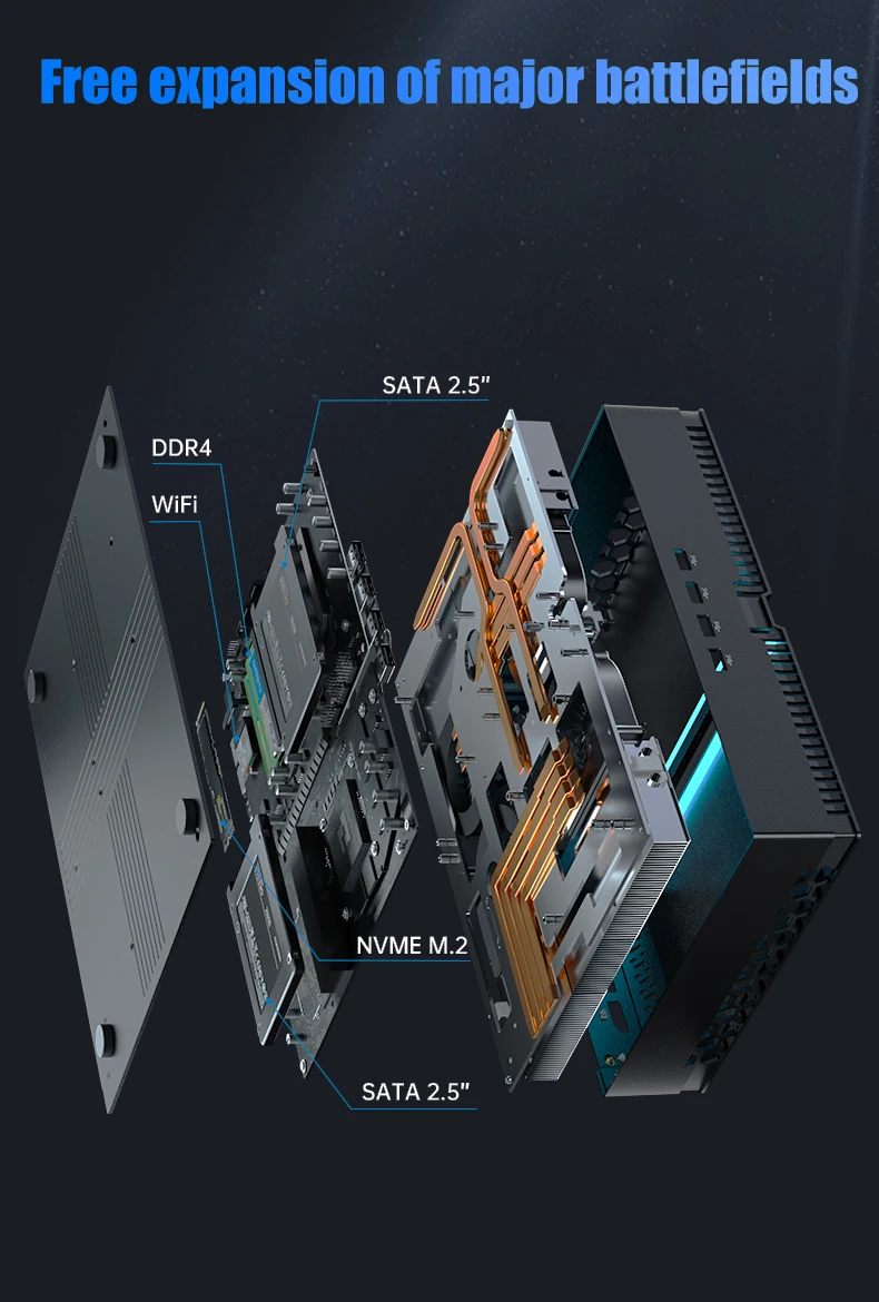 Mini PC da gioco di 14a generazione Core i9-14900F RTX4070 12G Windows11 Pro Mini computer da gioco 24 core Dual LAN Computer desktop da ufficio AI