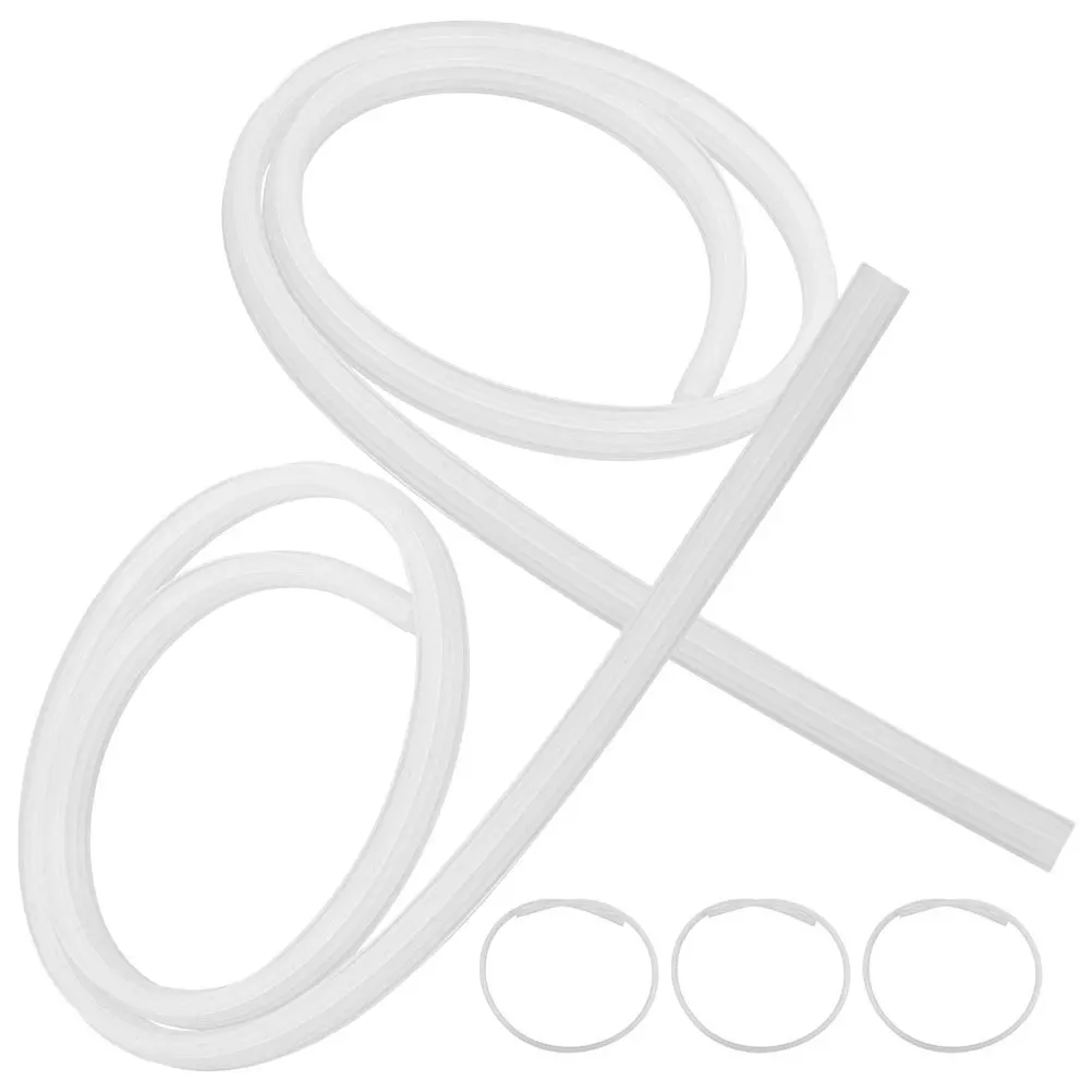 

5pcs Silicone Wiper Refill Strips Universal Adjustable For Front Rear Windshield Wiper Blades Frameless Waterproof Easy Install