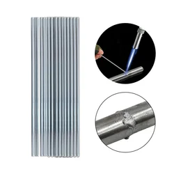 10/20Pcs Low Temperature Easy Melt Aluminum Universal Silver Welding Rod Cored Wire Rod Solder No Need Solder Powder Weld Bar