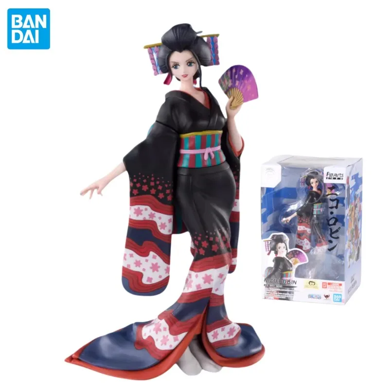 In Stock BANDAI Original Figuarts ZERO ONE PIECE Nico Robin Wano Country Geisha Anime Figure Birthday Present Toy Gifts