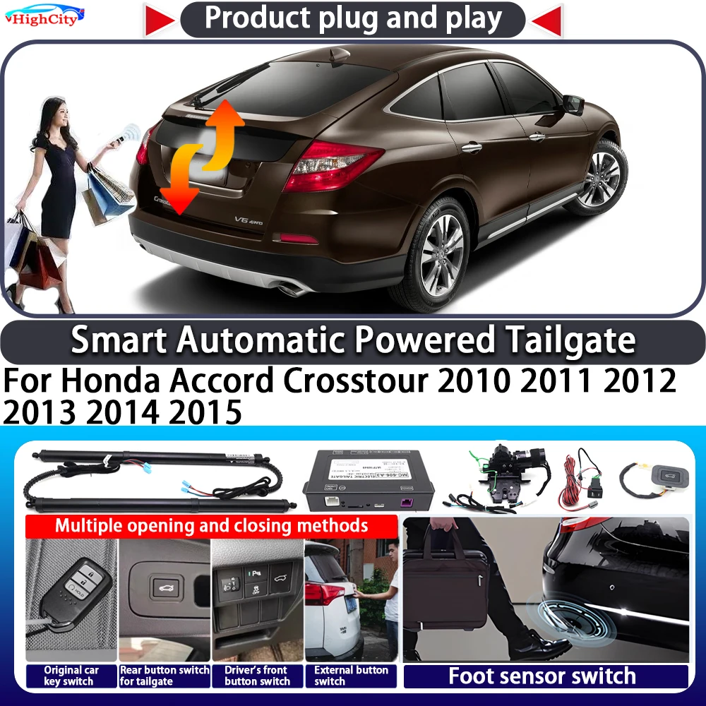 

For Honda Accord Crosstour 2010 2011 2012 2013 2014 2015 Smart Automatic Powered Tailgate Key Trunk Lift Close Power Tailgate
