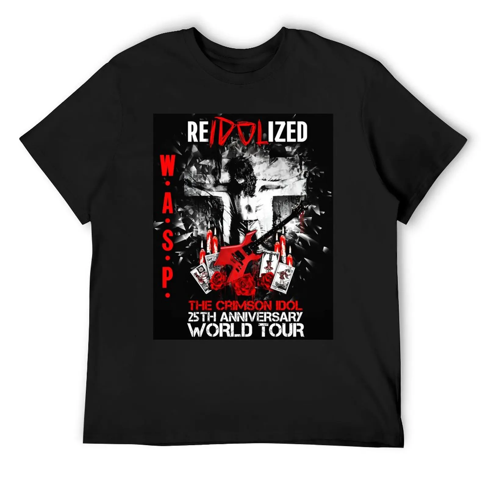 

W.A.S.P. Reidolized T-Shirt summer tops oversizeds men workout shirt