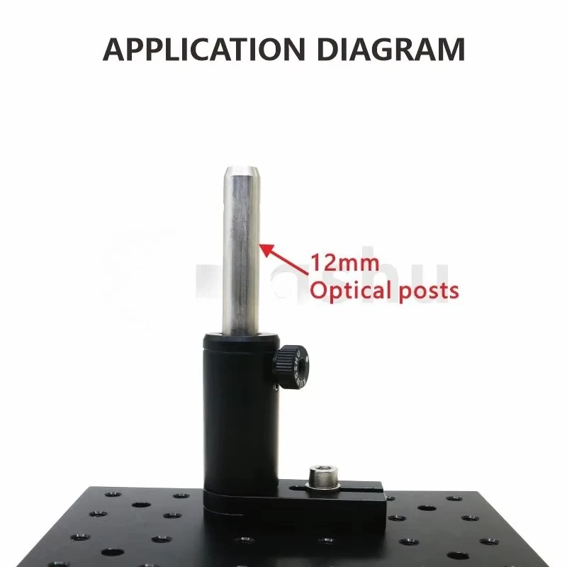 Post Holder with Swiveling Clamping Fork, Magnetic Base, Compatible with 12mm 12.7mm Optical Post