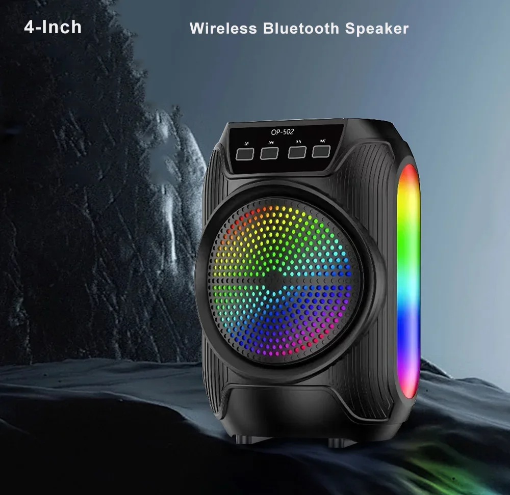 Cal przenośny głośnik Bluetooth z światło RGB System kina domowego wsparcie Audio dysku TF Mini bezprzewodowy Subwoofer BT