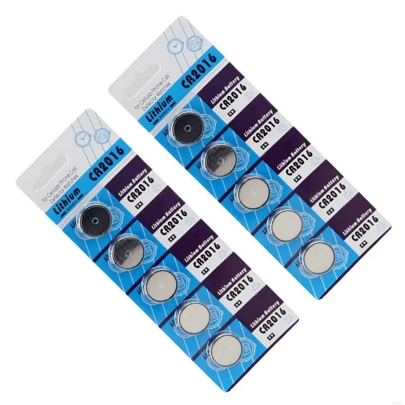 2025 Новый 5pc/10pc Essential CR2016 Батареи универсальные кнопки ячейки батарея питает источник батарея монеты с высокой