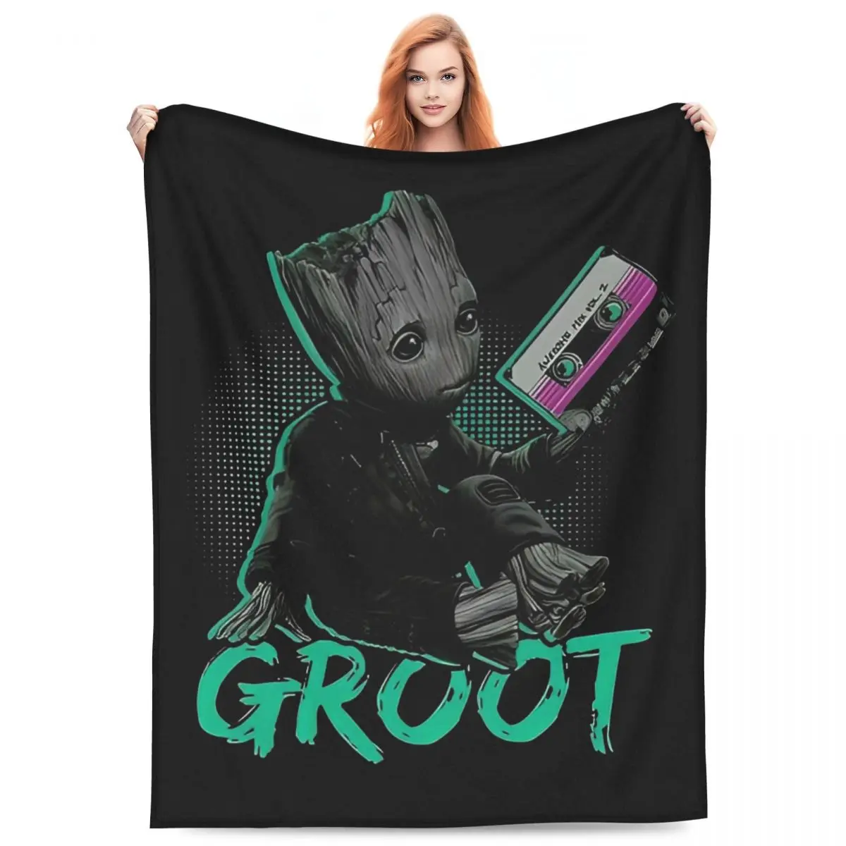 Guardians Of The Galaxy Groot Accessories Blanket Soft Throw Blankets Love Gifts