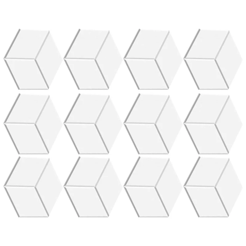 

Y67A-12Pack Acoustic Panels With Self-Adhesive, 12X10.2X0.4Inch Sound Proof Foam Panels, Sound Absorbing Tile For Walls