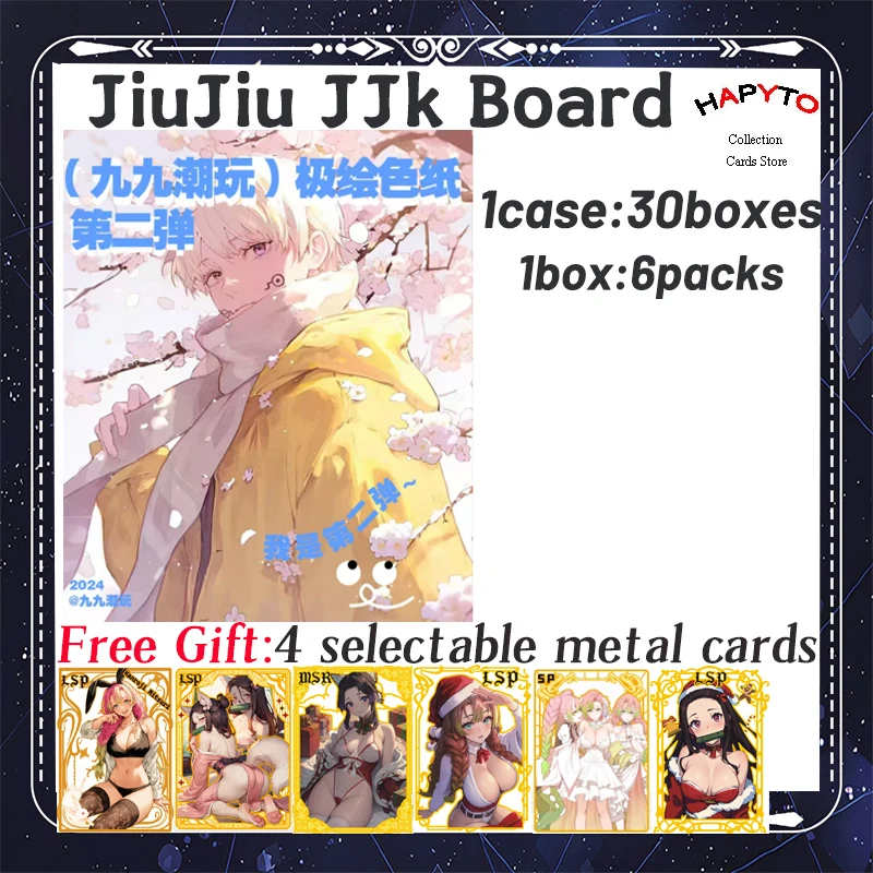 

2024 Newest JiuJiu Jujutsu Kaisen Boards Wave 2 JJK Booster Box Gojo Satoru Nanami Sukuna Hobby Chrismas Gift