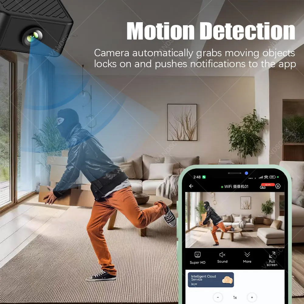 4K Mini WiFi Baby Camera 3