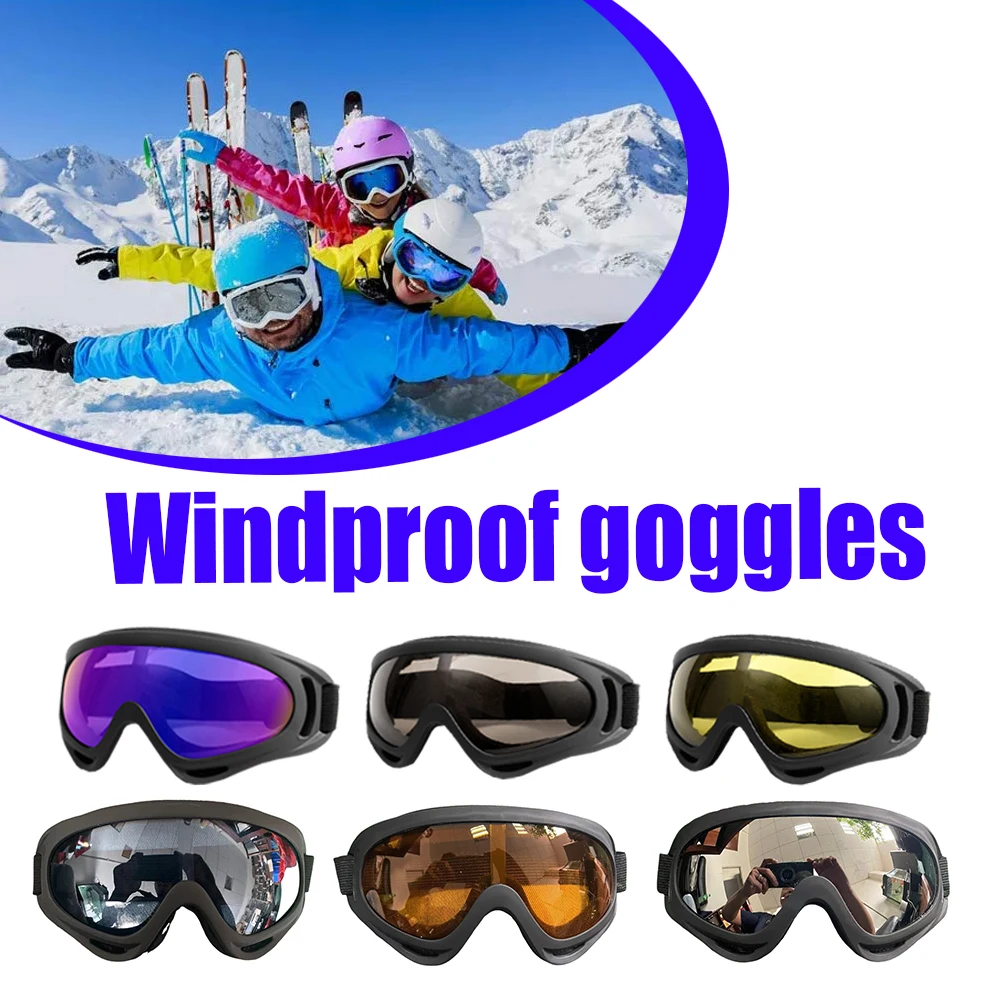

Windproof Motorcycle Glasses 1Pcs Anti Glare Motocross Sunglasses Sports Ski Goggles Dustproof UV Protective Riding Gear