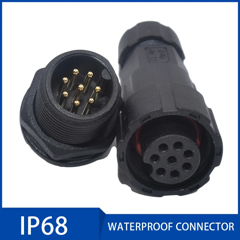 IP68 15A Aviation Connector  Plug 2/3/4/5/6/7/8/9/10 11/12 Pin M16 Sensor Signal Connectors Sealed Retardant Junction Box