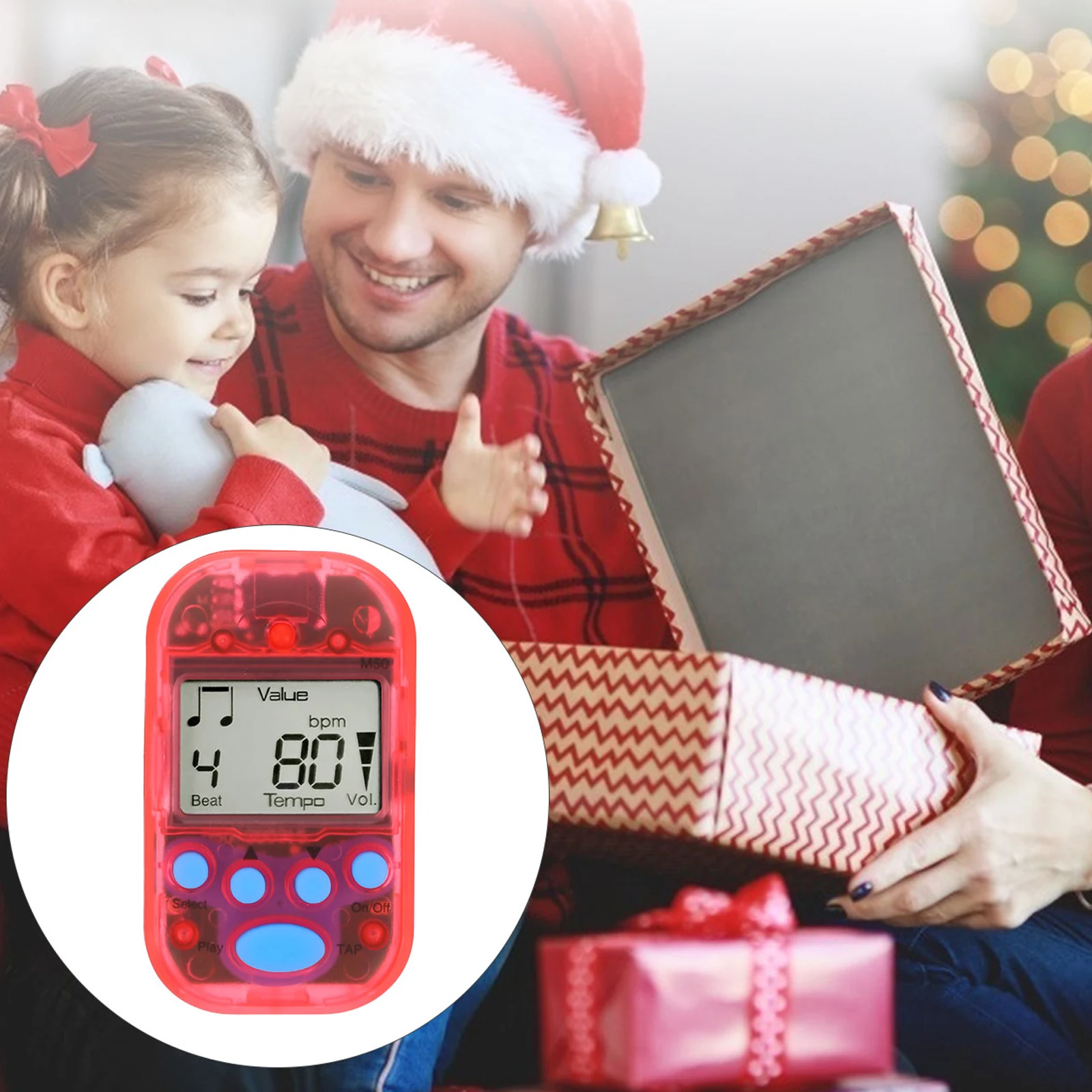 Metrónomo electrónico de diseño Simple, Control de ritmo preciso para guitarra, Piano, práctica de música, instrumento Musical práctico, 1 ud.