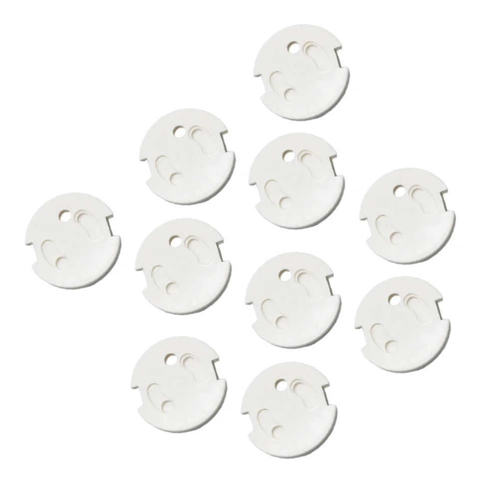 

10Pcs Safe Outlet Covers Childproof Socket Protector French Socket Electrical Cover Strong Adhesive Sturdy Outlet Cover