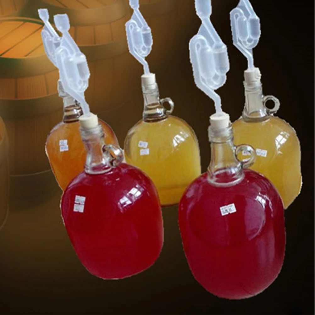 

2Pcs One-Way Wine Bottle Stoppers Automatic Exhaust Home Brew Accessory Wine Preserve Stopper Bottle Stopper