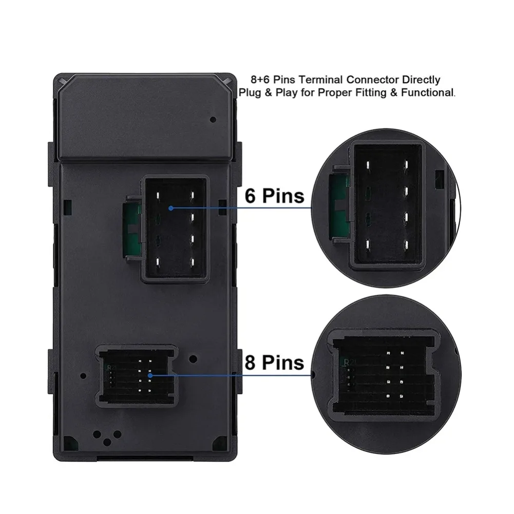 Front Left Right Power Window Lifter Button Door Lock Mirror Control Switch For Chevy Silverado GMC Sierra 1500 2500HD 3500HD