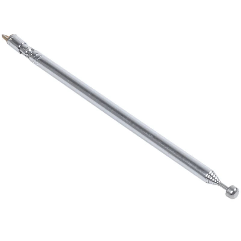 

【Flash-Sale!】5X Metal Part 7 Telescopic AM, FM Radio Antenna Length 75 Cm Long Silver
