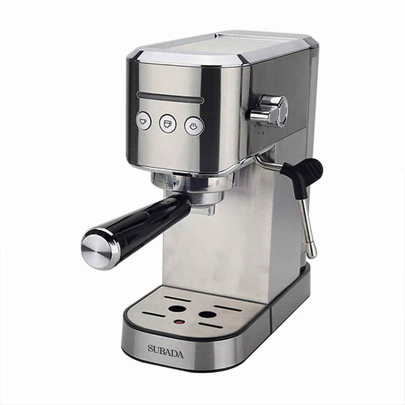 

Изысканная полуавтоматическая кофеварка для эспрессо 15 бар с резервуаром для воды емкостью 1 л, высокопроизводительные кофемашины SUS304 для капучино