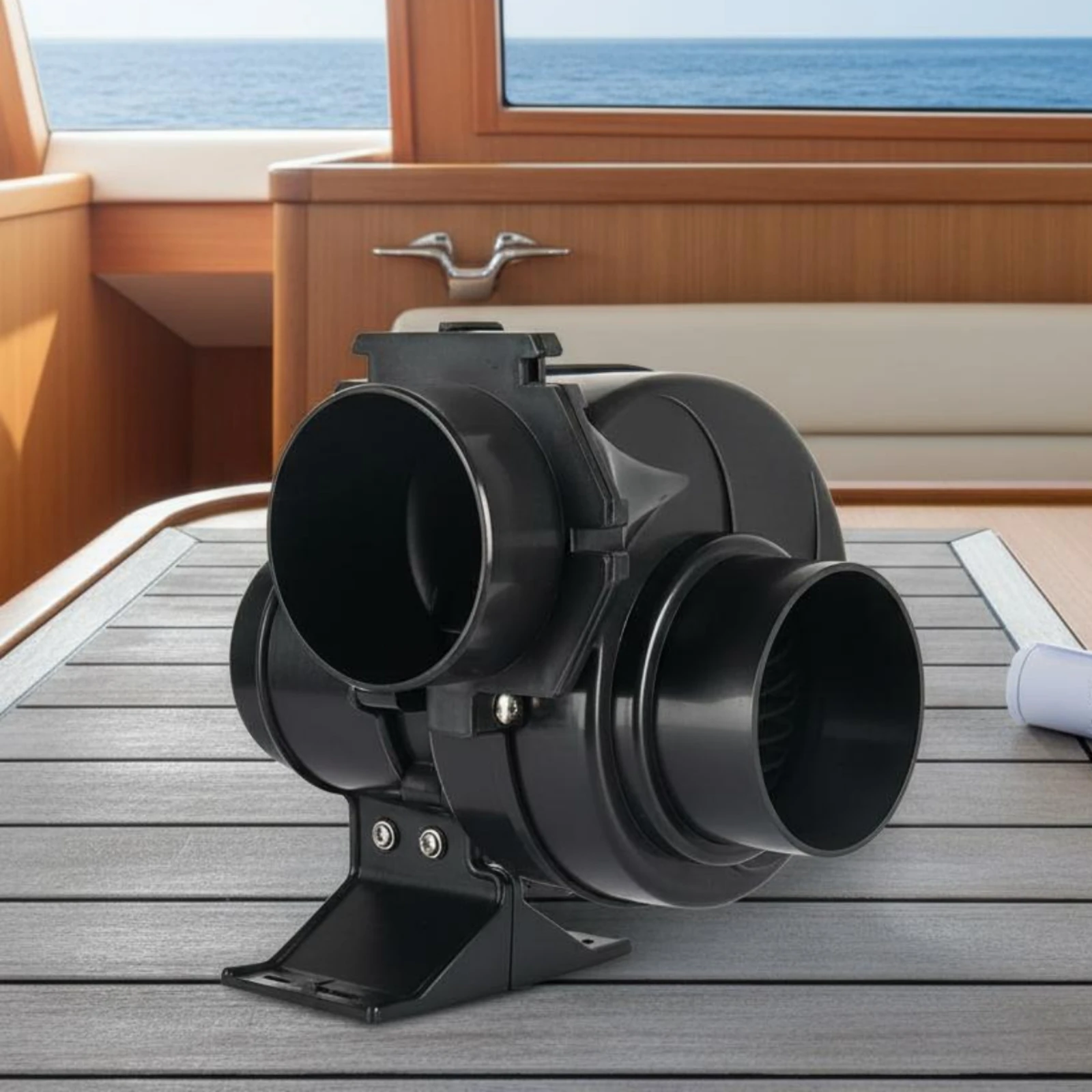 

Snail Fan DC Power Marine Exhaust Fan Marine Exhaust Blower Moisture Sealed Engine Boat Ventilation Blower Corrosion Resistant