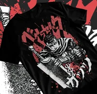 Berserk Manga Strip Guts Berserker Armour Anime camiseta suave