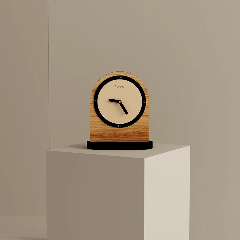 

Modern minimalist internet celebrity desktop creative super quiet clock watch desktop room ornaments 2024 designer new model