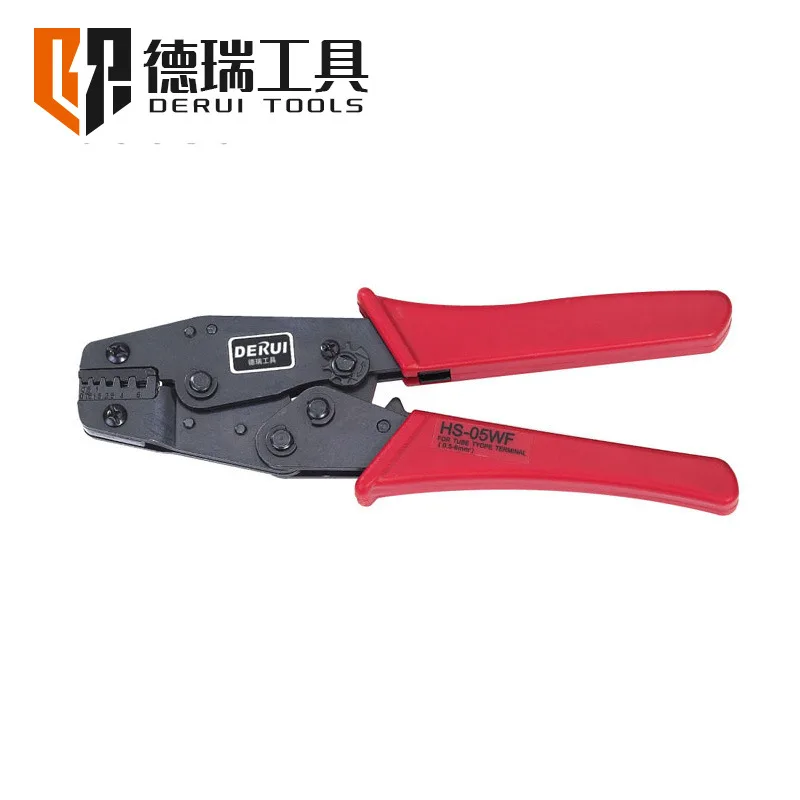 2 шт. Derui Tools HS-05WF 8-дюймовые обжимные клещи с храповым механизмом (европейский тип) 0,5-6
