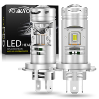 H4 Led Bulbs 9003 HIB2 Mini Lens Car Headlight High Low Beam Projector Len Wireless Plug&Play Automotive Lamp 12V 6000K