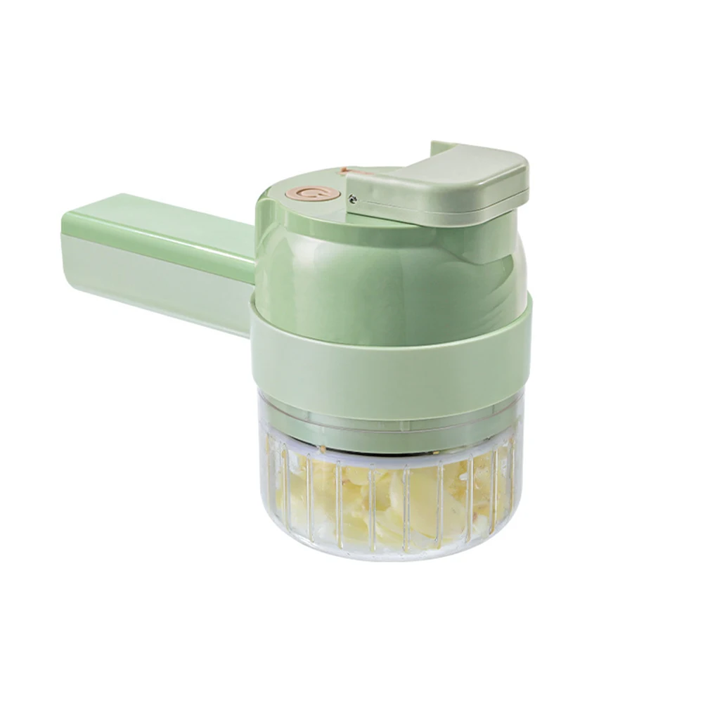 4 IN 1 Electric Food Processors Multifunctional Vegetable Cutter Slicer Handheld Garlic Grinder Wireless Vegetable Chopper