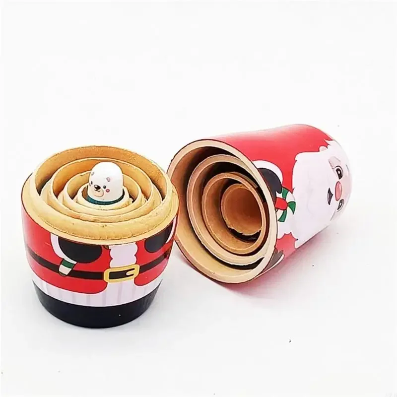 Brinquedo artístico nidificação russo, bonecos pintados à mão exclusivos para coleção, brinquedo empilhamento