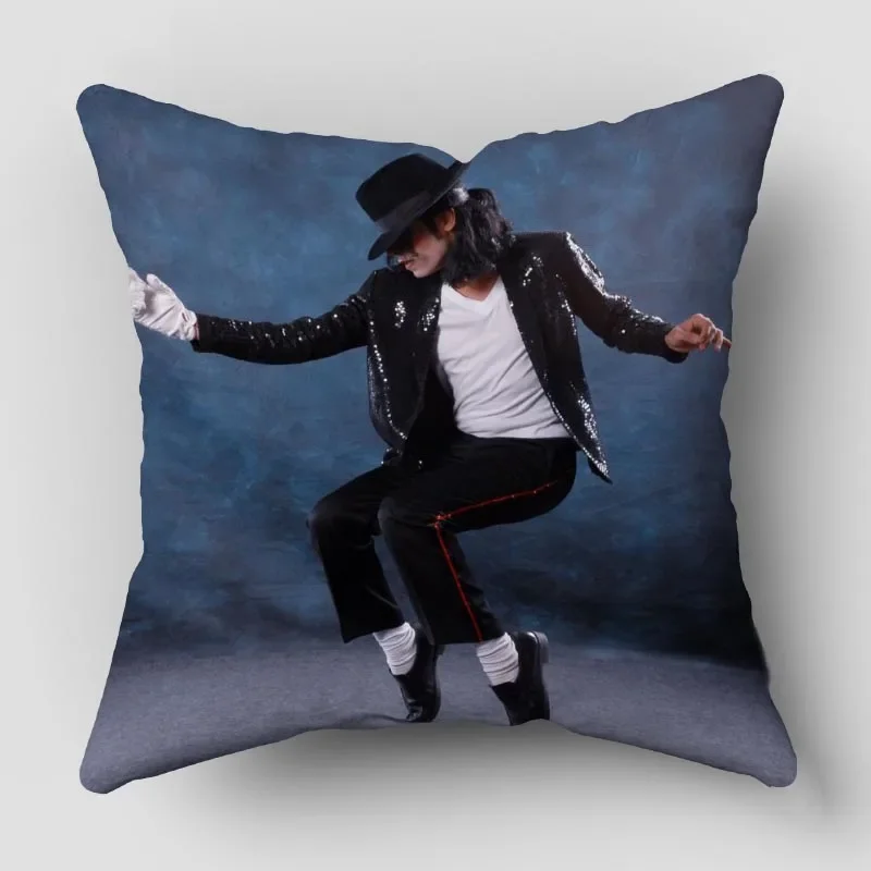 New Arrival Michael Jackson Singer poszewka na poduszkę wysokiej jakości satyna tkanina poszewka dekoracyjna poszewka na poduszkę ślub dekoracyjne