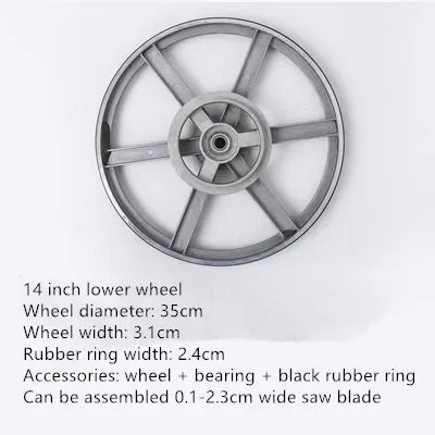 バンドソーホイール バンドソー機械アクセサリー 上下木工ゴムリングガイド