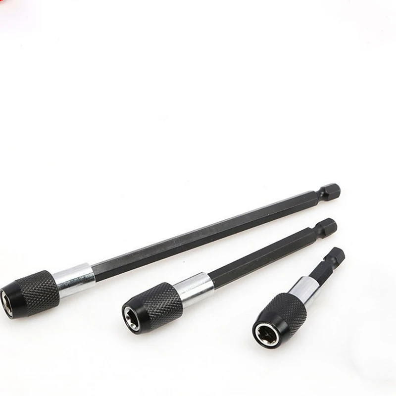 3 Pcs Hexagonal Quick Release Self Locking Extension Rod Electric Drill Driver Quick Transfer Rod Screwdriver Extension Rod Tool