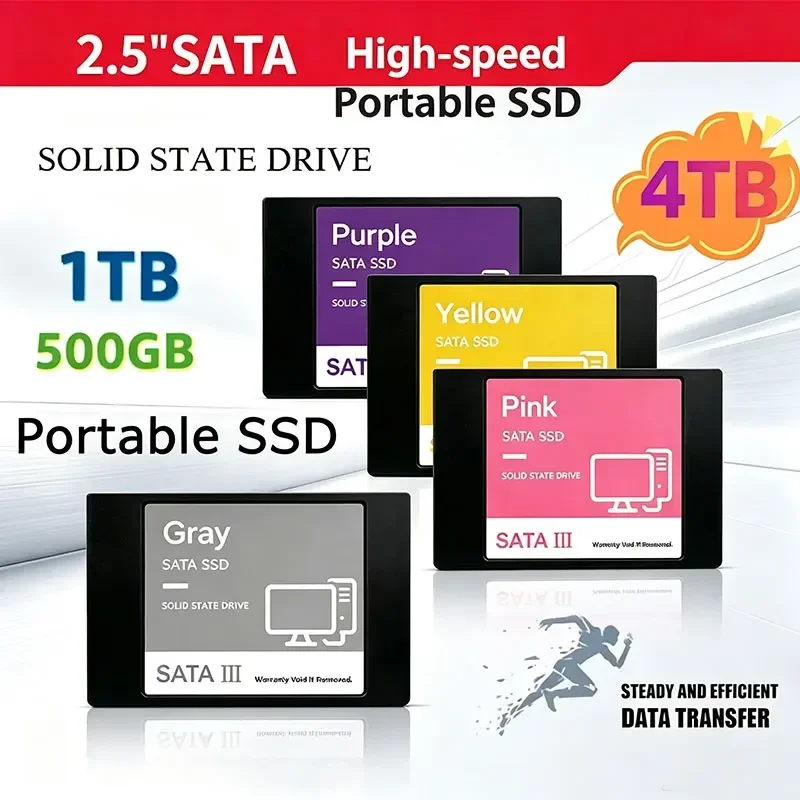 New Fast SATA SSD 2.5Inch High Speed SSD 4TB 500GB HD 1TB Internal SSD 2TB Solid State Drive For Laptop SSD Notebook