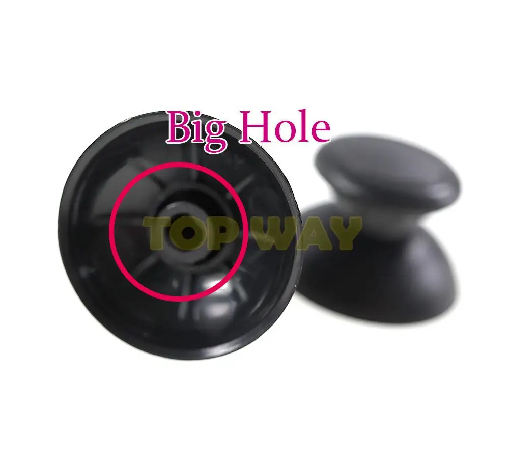 Cubierta analógica 3D de agujero grande para Wii U WiiU Pro Controller, 100 unidades