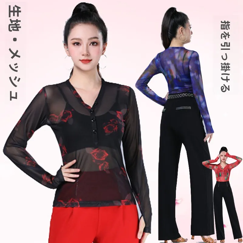 traje-de-baile-latino-moderno-para-mujer-de-manga-larga-con-cuello-en-v-y-detalles-de-red-ideal-para-baile-de-salon-y-three-step