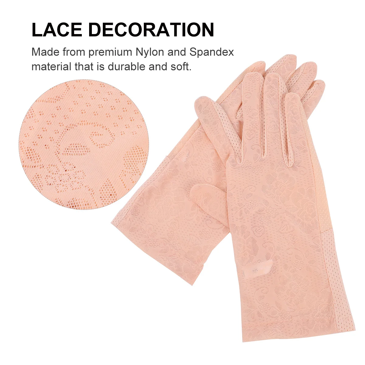 

Sunscreen Ice Gloves Summer Cover Silk Breathable Women Outdoor Miss