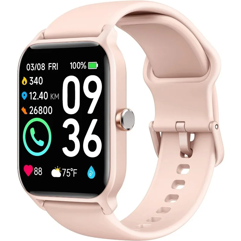 

Smart Watch for Women - 1.8" Full Touch HD Screen, 24-Hour Heart Rate, Blood Oxygen,Sleep Monitor,Alexa Built-in,IP68 Waterproof